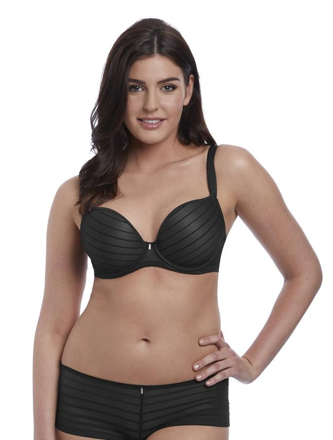 Wrinkling in the cup, and band possibly too loose? 32E - Freya » Hero Side  Support Plunge Bra (1841)