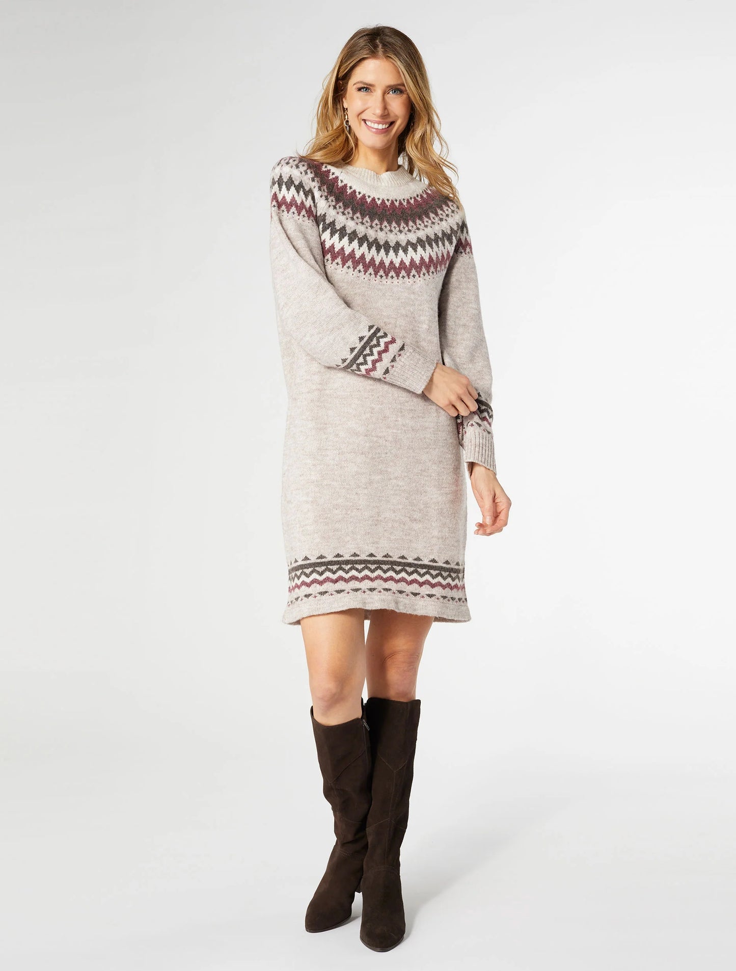 Fair Isle Sweater Dress