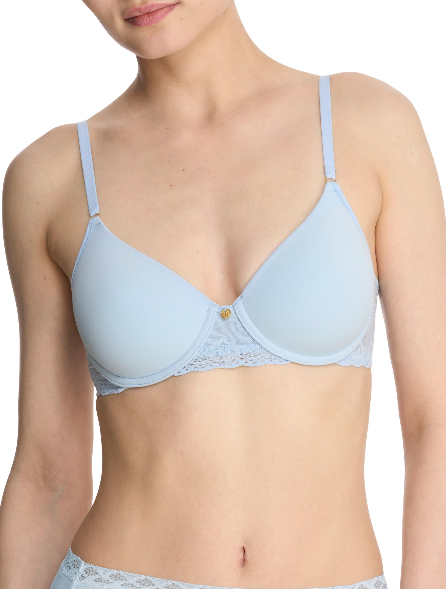 Bliss Perfection Contour Underwire Bra in Misty Blue