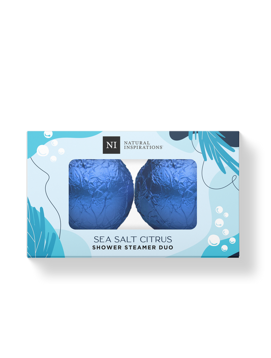 Sea Salt Citrus Shower Steamer Duo Gift Set