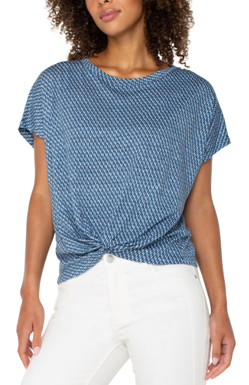 Knit Top with Front Twist