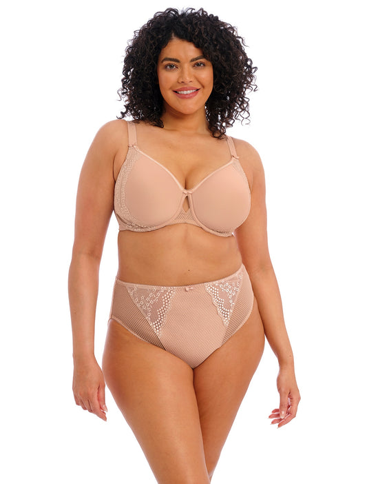 Elomi Smooth Unlined Underwire Molded Bra (4301),36H,Clove